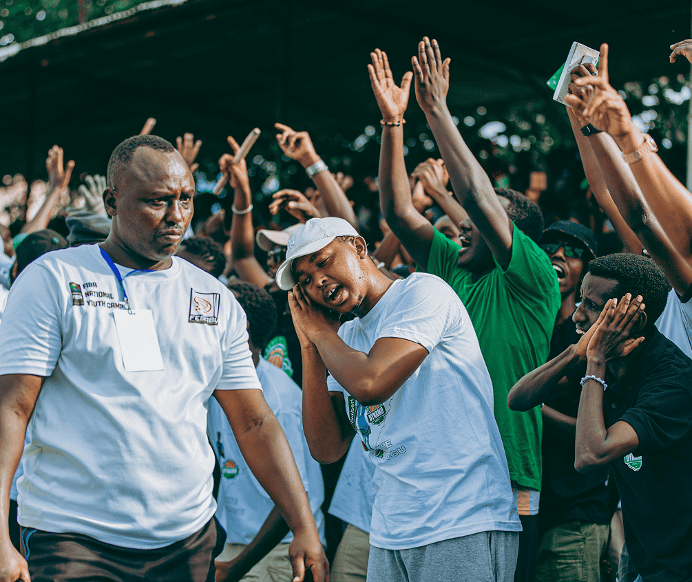 Woman smiling at a community outreach event